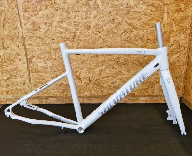 Quadro e Garfo Speed R8 Salvatore Branco Solda Lisa 