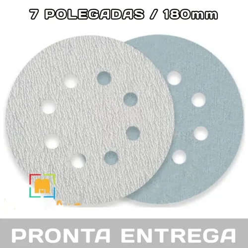 KIT 10 LIXAS 7 POLEGADAS (180mm)VELCRO