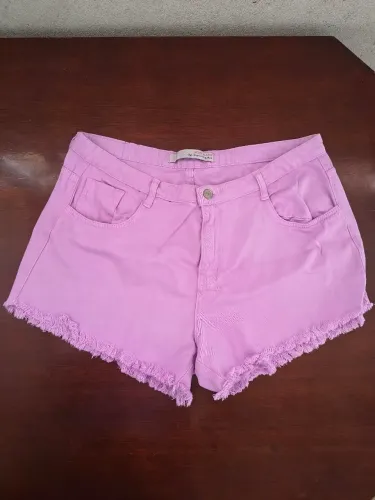 Short Jeans Lilás 