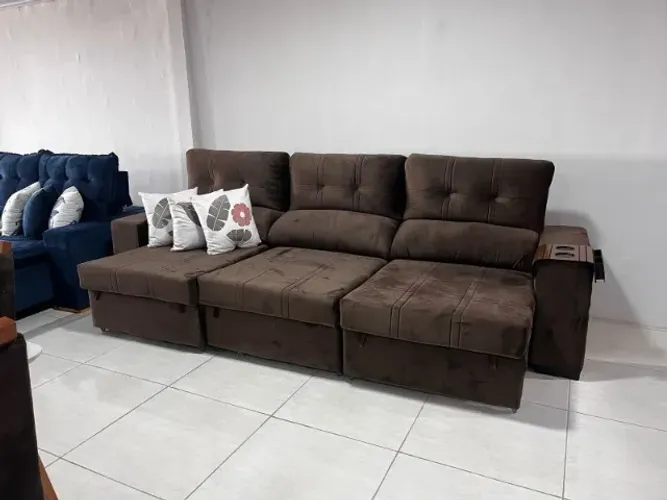 Sofá retratil e Reclinavel 3 modúlos, Largura 3.10m , Linha Premium