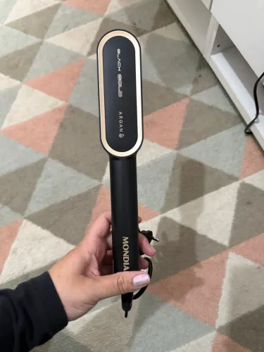 Escova Alisadora Mondial Black Gold Argan