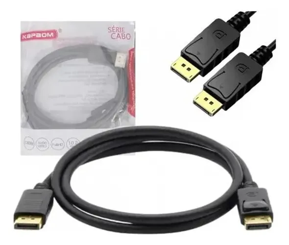 Cabo DisplayPort 3 Metros 4K Full HD KAPBOM KA-DP-3M