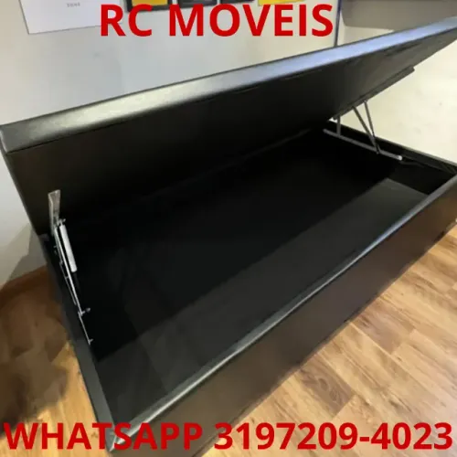 Cama Box Baú Solteiro 88x1.88 - Baú Blindado com Pistão a Gás