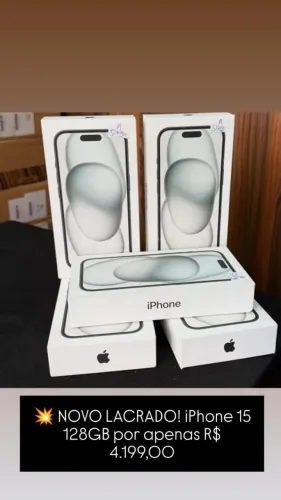 IPHONE 15 128GB NOVO LACRADO