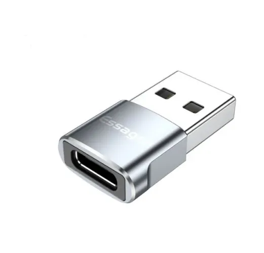 Adaptador otg tipo-A macho X tipo C fêmea / Essager original / usb 2.0