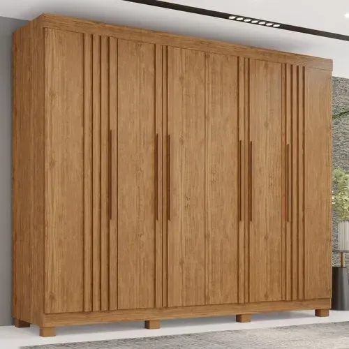 Guarda Roupa Casal 100% Mdf 6 Portas 4 Gavetas - Fazemos entrega Novo