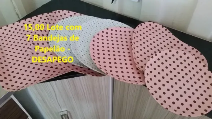 Lote com 7 Bandejas de Papelão - DESAPEGO