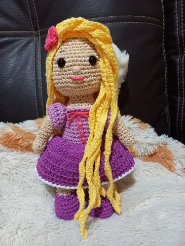 Lindas princesas amigurumi Rapunzel, Moana e a Bela!
