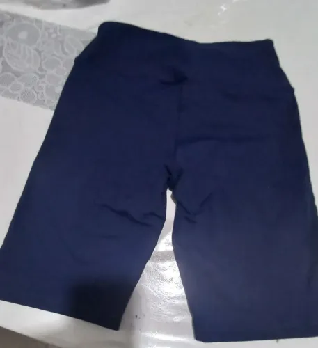 Bermuda de coton azul nova tamanho gg azul marinho 64cm de circunferência