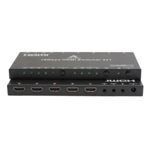 Switch De Video Hdmi 4 X 1 Uhd 4k_60hz C/ Áudio As-sw4p