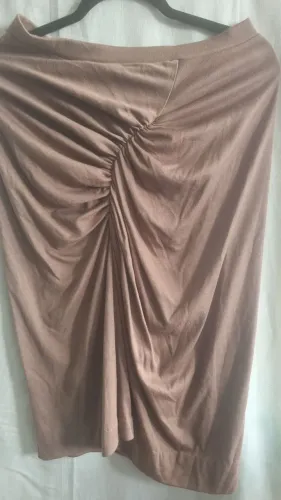 Saia de malha drapeada M