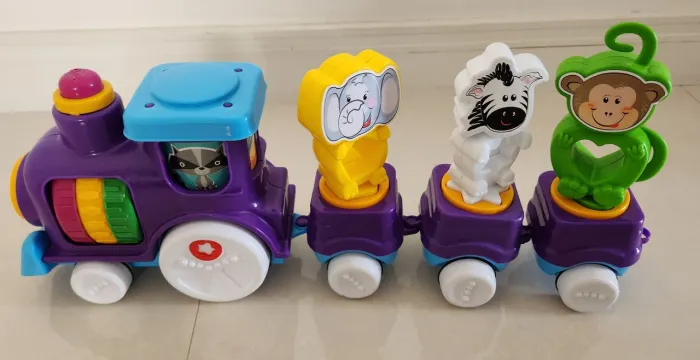 Trem Infantil Didático com Animais
