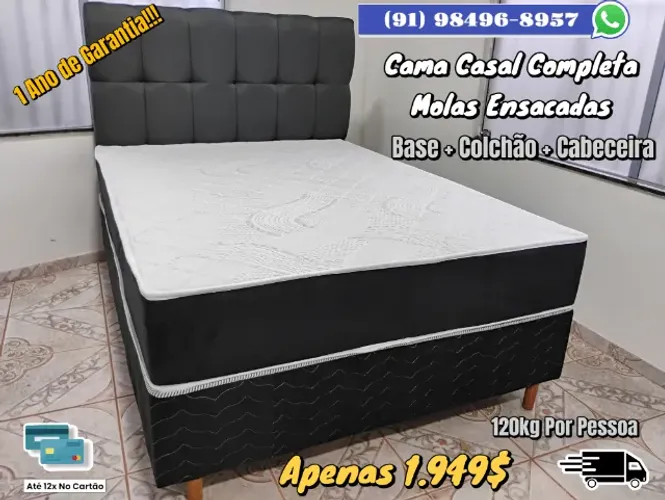 CAMA DE CASAL COMPLETA