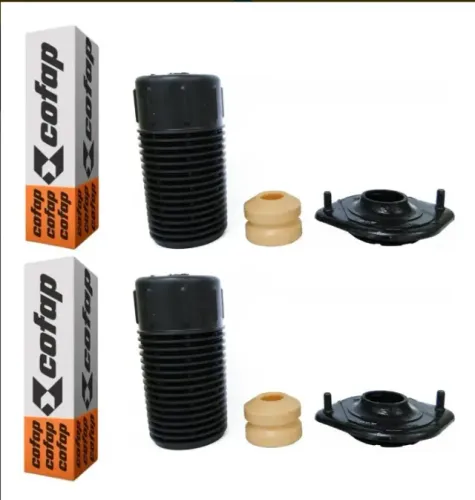 Par Kit Do Amortecedor Batente Coifa Coxim Dianteiro TKC04107