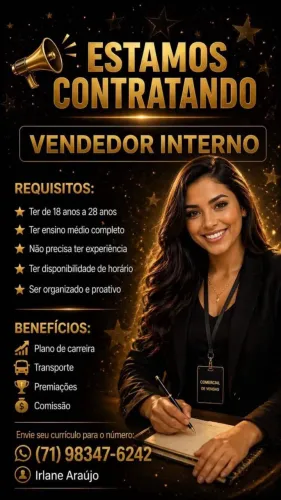 Somente 3 vagas