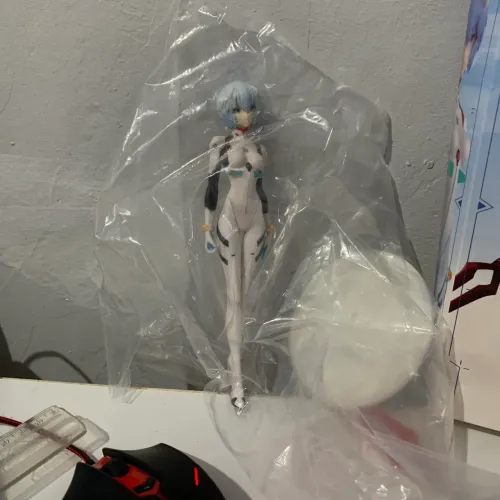 Figure Action Rei Ayanami Evangelion Com Caixa E Base