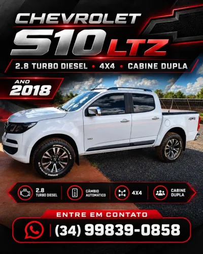 Chevrolet S10 Pick-up LTZ 2.8 TDI 4X4 CD Dies.aut 2018