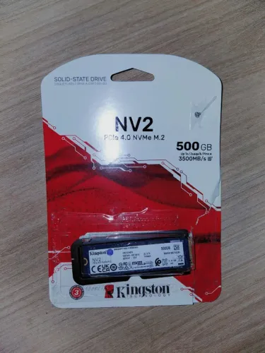 SSD M.2 NVMe Kingston 500GB PCIe 4.0 3500 Mb/s - Usado em boas condições