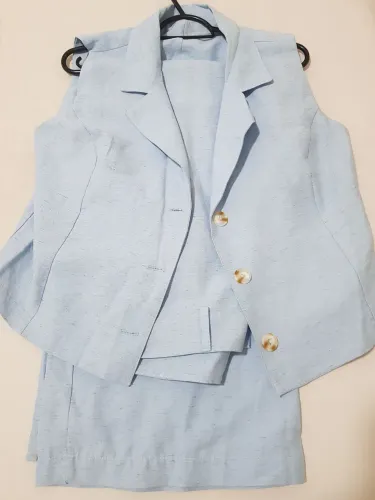 Conjunto de Alfaitaria Cor: Azul Claro tamanho (P)