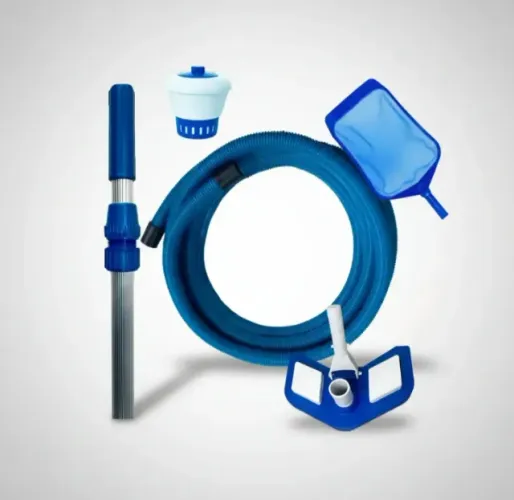 Kit Limpeza Piscina Inflável Intex Aspirador Cabo Clorador