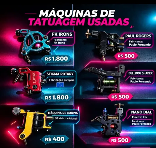 Máquinas de tatuagem profissionais 