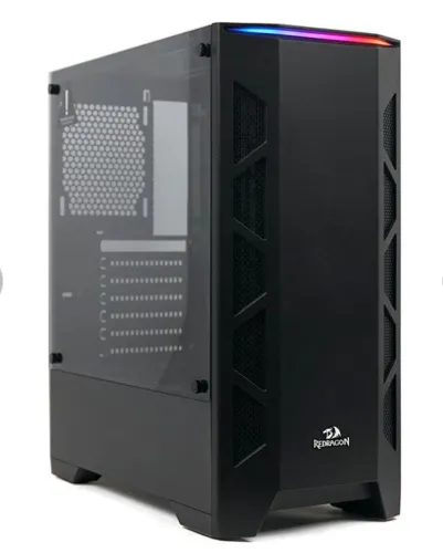 Gabinete Gamer Redragon Starscream Vidro Temperado Preto.