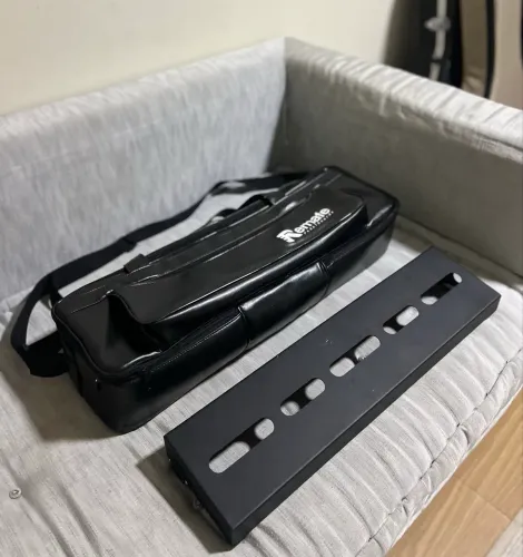 PEDALBOARD 15X60CM COM ELÉTRICA + SOFTBAG PREMIUM