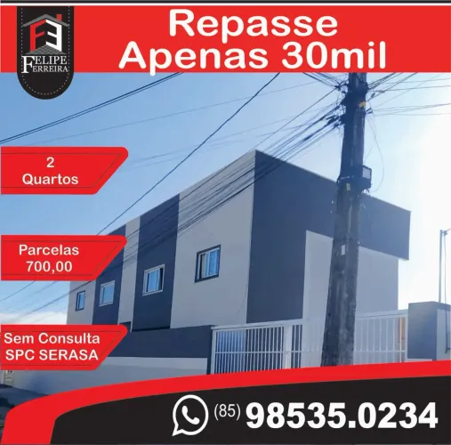 Apartamento 30 Mil Repasse;