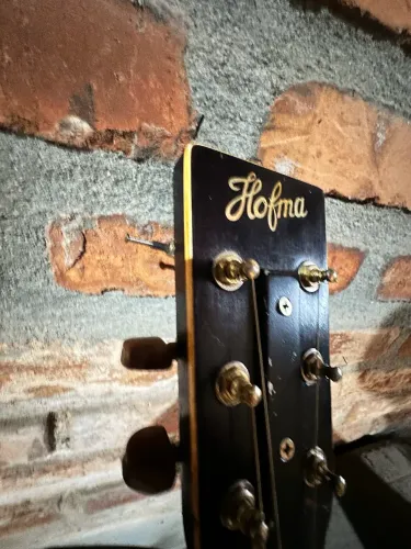 Violão Hofma Eagle Elétrico - Enxerto feito na cabeça, com haste de reforço