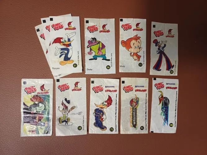 Lote Figurinhas Pica-pau Ping Pong