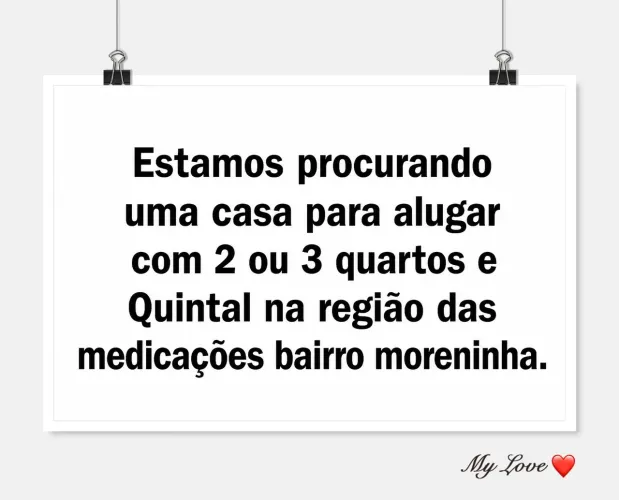 Procurando Casa para Alugar 