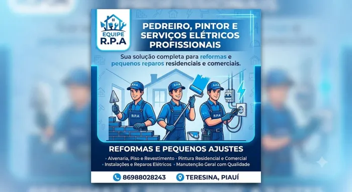 Pedreiro,pintor e elétrica