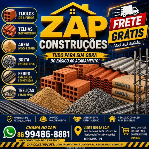 Matériais de Construção ( ENTREGA GRÁTIS) Faça seu orçamento!