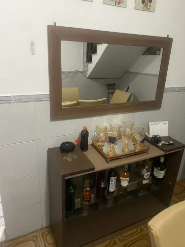 Móvel Aparador de Sala + Espelho