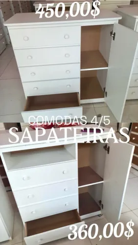 Sapateira Cômodas 4 ou 5 Gavetas (Entregamos)