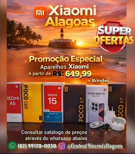 Xiaomi Redmi 15C, Poco C85, Poco X8 Pro 5G e Diversos Modelos - Promoção