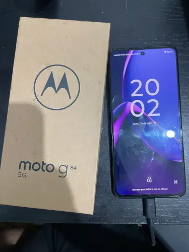Moto g84 5G tela trincada mas funcionando perfeitamente