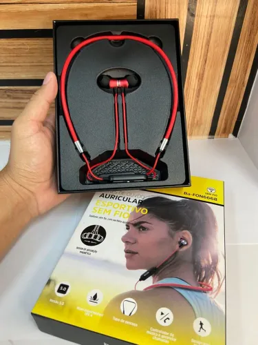Fones de Ouvido Auricular, Esportivo sem fio Ba-FON6668 - basike