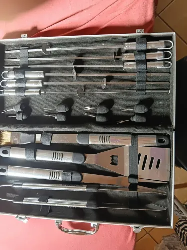 Kit para churrasco inox 18 pecas