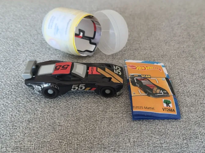Carro preto - Coleção Kinder Ovo Hotwheels