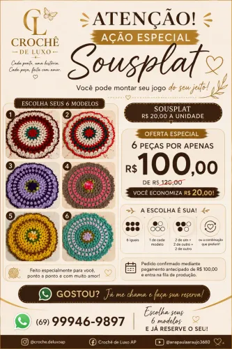 Sousplat charme 