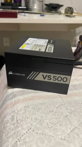 Corsair VS Series VS500 Fonte ATX de 500 watts, não modular, com certificação 80
