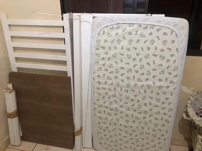 BERÇO RETRO + colchão + suporte mosquiteiro