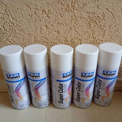 Tinta Aerossol Branco Fosco Uso Geral 350ml/250g<br>