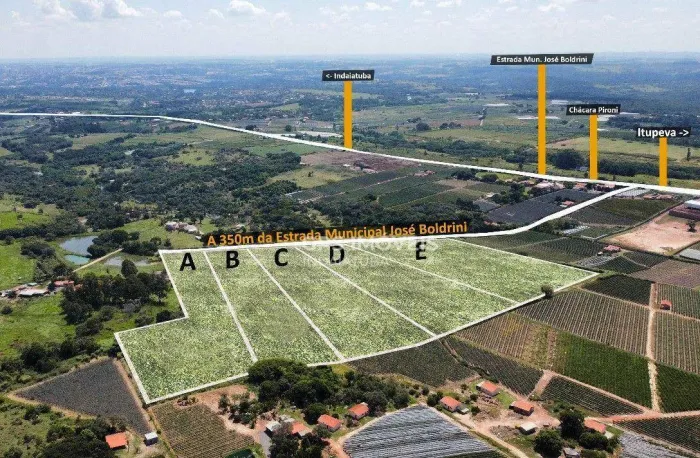 Área Rural com 23.501 m² à venda no bairro das Videiras em Indaiatuba/SP.