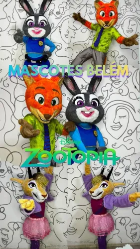 Vende-se mascotes de zootopia