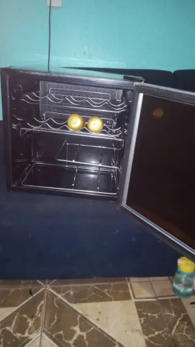 Refrigerador adega gelando bem