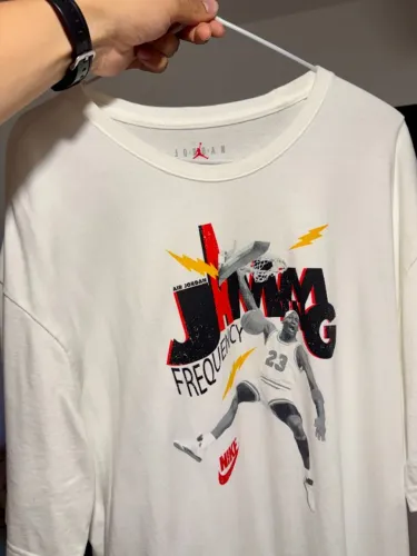 Camiseta Jordan Crew 85 Masculina Branca GG (XL) - Original