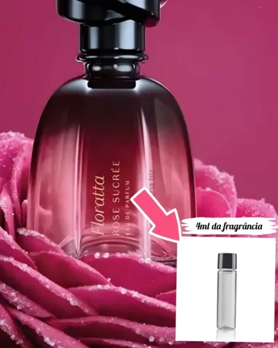 Floratta Rose sucrée 75 ml, fracionado em 19 frascos de 4ml originais