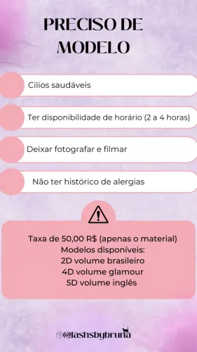 MODELO CÍLIOS